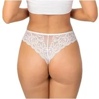 Donna Brasilslip 220 (2-St) Damen 2er Pack Brazilian Slips Unterhosen Spitze Baumwolle