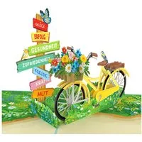 papercrush Geburtstagskarte Gute Wünsche Pop-Up Karte