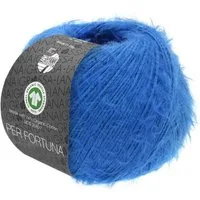 LANA GROSSA PER FORTUNA Häkelwolle, 190 m (flauschiges Kettengarn aus Bio-Baumwolle mit GOTS-Zertifikat), 50 g