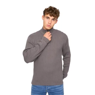 Crosshatch - "Havaline" Pullover mit kurzem Reißverschluss für Herren (Anthrazit)