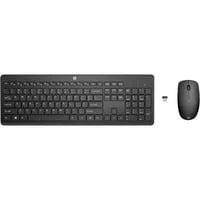 235 Wireless-Maus und -Tastatur (kombiniert), Desktop-Set schwarz, DE-Layout, Plunger