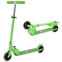 COSTWAY Cityroller Kinder Scooter, höhenverstellbar, klappbar, mit 2 LED Räder
