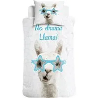 Little Monster Kinderbettwäsche Renforce Bettwäsche 135x200 Lama 100% Baumwolle BLACK CYBER SALE XMAS, Renforcé, 2 teilig, alpaca Lama Kuschelbettwäsche Geschenke fürKinder Mädchen sale sommer
