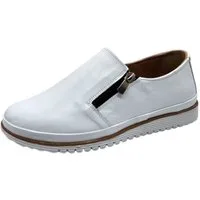 Yu&Luk Damen Schuhe Slipper Halbschuh, Schlupfschuh, Freizeitschuh mit Stretch und Reißverschluss