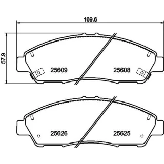 Hella Bremsbel?ge vorne Honda Pilot 3,5
