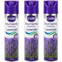 Jean Products Raumduft Elina Clean Raumspray Lavendel Airfreshener 3 x 300 ml