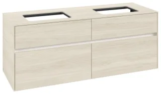 Villeroy & Boch Waschtischunterschrank Collaro C11900 1400x548x500mm 4 Ausz. für 2 Waschtisch White C11900AA