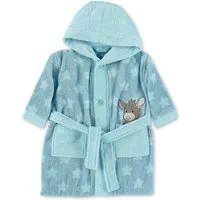 Sterntaler® Babybademantel Bademantel ESEL Emmi, lange Arme, 100 % Baumwolle, aus saugfähiger Baumwolle, mit Kapuze und aufgesetzten Taschen, Knöpfe, Babybademantel aus Frottee mit Kapuze, Taschen, Gürtel und Stickmotiv