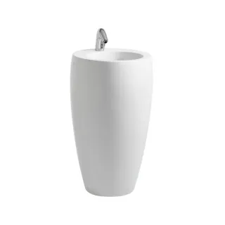 LAUFEN Alessi One Waschtisch 8119724001091 52x53cm, freistehend, weiß Clean Coat, ohne Hahnl.