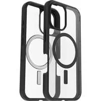 React, Handyhülle transparent/schwarz, iPhone 16, MagSafe
