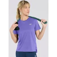 New Balance Laufshirt Sports Essentials T-Shirt Womens TOP-36327 Regular Fit, mit eingefasster Kante am Rundhalsausschnitt, Kurzarm