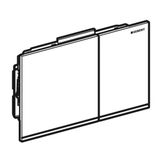Geberit BetPl. Sigma60, für 2-Mengen-Sp. 243415SJ1 Glas schwarz Ersatzteil