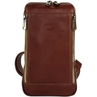 Piké Umhängetasche, echt Leder, Made in Italy