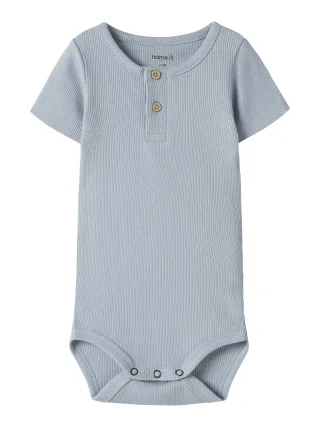 NAME IT - NBMKAB SS BODY NOOS Blue Fog - Gr. - 86