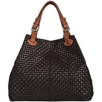 GALINI Handtasche Emma Damentasche Echtleder, Henkeltasche, Umhängetasche, geprägtes Wilderleder, echtes Leder