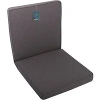 LILENO HOME Polsterauflage Niedriglehner, bequeme Sitzauflage für Gartenmöbel, Stuhlkissen, (1er Set), Gartenstuhl Auflage in Anthrazit, Sitzpolster waschbar