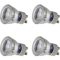 SEBSON LED-Leuchtmittel LED Lampe GU10 warmweiß 3W 35mm Durchmesser Spot 230V - 4er Pack, GU10, 4 St., Warmweiß, Einbaustrahler 230V