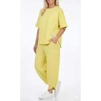 simaranda Jogginganzug Damen Jogginganzug 6170 36-42 Gelb