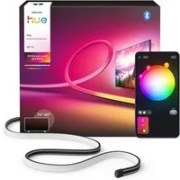Philips Hue LED-Streifen Play Gradient Lightstrip Pro wahlweise für 65/85/100 Zoll TV, Zuschneidbar, RGBWWIC, weiche Farbverläufe, TV-Synchronisation