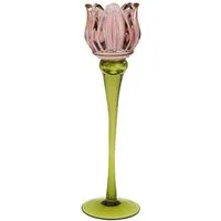 Werner Voß Kerzenhalter Kerzenleuchter Tulpe Pink (26cm)