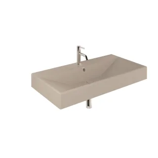 KLUDI-RESA Waschtisch 101 x 50 H12 cm Ein Hahnloch Matt Light Dove 59WW101O2