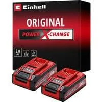 Akku Power-X-Change Plus TWIN-PACK 18Volt 3,0Ah rot/schwarz, 2 Stück, ohne Ladegerät