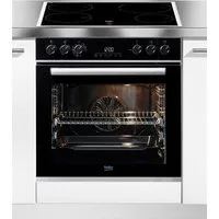 BEKO Induktions Herd-Set BBUM13340XMPEF, mit 2-fach-Teleskopauszug, Pyrolyse-Selbstreinigung, FlexiCrisp – Knusprige Perfektion ohne Verschieben des Blechs