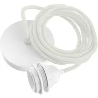 Hoopzi Pendelleuchte Hang 1 Pendelleuchte 2,5m Textilkabel 1 X E27 Fassung Vintage, ohne Leuchtmittel, Vintage Style