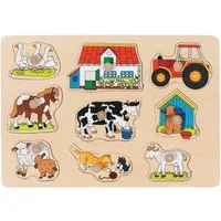 Gollnest & Kiesel Puzzle Steckpuzzle Bauernhof I, Puzzleteile