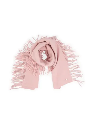 Marc Cain Sports - Wollschal mit Fransen chalk pink - Gr. - OS