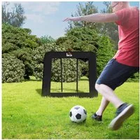 HOMCOM Rebounder Fußball klappbar Kickback Tor Rückprallwand Netz, (für Baseball Basketball Volleyball, 1-St., Verstellbar in 5 Stufen), 128 x 118 x 108-120cm