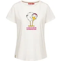 Derbe Print-Shirt BRÖTCHENMÖWE Damen T-Shirt (1-tlg)