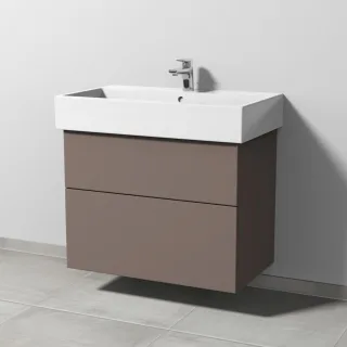 Sanipa 3way Waschtischunterbau zu Duravit Vero Air Waschtisch mit 2 Auszügen, Taupe-Matt SP4341T