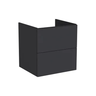 VitrA New Metropole Pure Waschtischunterschrank mit 2 Vollauszügen 58 x 52 x 60 cm Matt,67413 67413