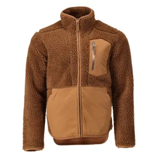 MASCOT Herren Faserpelz Jacke mit Reißverschluss CUSTOMIZED Nussbraun M - 22303-682-54-M