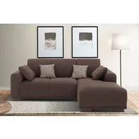 OTTO home Ecksofa BORNHOLM L-Form, B: 234 cm - OTTO. Verlässliche Qualität., Recamiere links oder rechts bestellbar, Wellenfederung, inkl. 2 Kissen