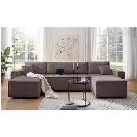 OTTO home Wohnlandschaft CASSI U-Form, 311cm - OTTO. Verlässliche Qualität., Schlaffunktion (133/200), Bettkasten, Tonnentaschen-Federkern, Cord