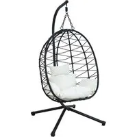 HTI-Living Hängesessel Hängesessel Lorica (Stück, 1-St., 1 Hängesessel), Schaukelsessel mit Gestell