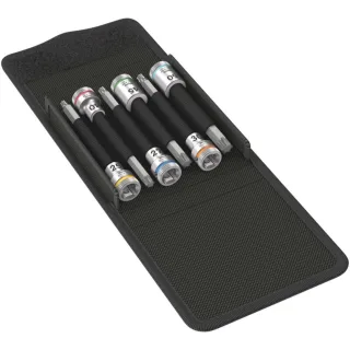 Wera 8767 B TORX HF 1 Zyklop Bitnuss-Satz TORX, mit 3/8"-Antrieb, mit Haltefunktion, 6-teilig - 05003185001