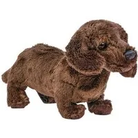 Teddys Rothenburg Kuscheltier Hund Dackel 19 cm dunkelbraun Plüschhund Stofftier (Plüschtier, Stoffhund, Plüschdackel, Stoffdackel)