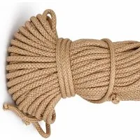 Mississhop Kordel 100 m / Ø 5 mm / Ø 3 mm Baumwollkordel Seil Kordel 100 % Baumwolle