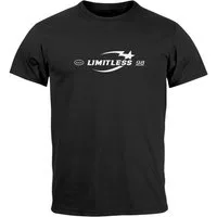 Neverless Print-Shirt Herren T-Shirt Print Limitless Grenzenlos Icon Typographie Schriftzug mit Print