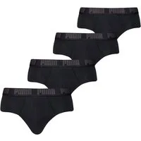 PUMA Slip PUMA MEN EVERYDAY BRIEF 4P ECOM (4er Pack) Komfortabler elastischer Logobund