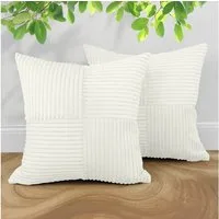 Amilian Kissenbezüge 2er Set Kissenhüllen - Sofakissenbezug & Couchkissenbezug, (2 Stück), 40x40 cm, Kissenhülle für Kissen, Dekokissen, Zierkissen, Sofakissen