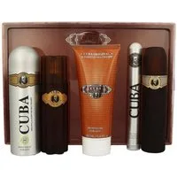 New Brand Eau de Toilette Cuba Gold Men's Gold 5-teiliges EDT Geschenk-Set