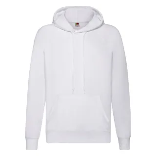 Fruit of the Loom - Sweatshirt mit Kapuze für Herren/Damen Unisex (Weiß)