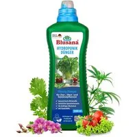 Blusana Pflanzendünger Hydroponik & Hydrokultur Dünger NPK 7-3-6 Flüssigdünger, mineralischer Volldünger flüssig, 1 Liter, für Zimmerpflanzen Obst & Gemüse geeignet mit Spurenelementen