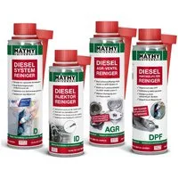 MATHY Diesel-Additiv MATHY Diesel-Komplett-Kur, 1,05 l, (Spar-Set, 4-St., 1 x MATHY-D + 1 x MATHY-AGR + 1 x MATHY-ID + 1 x MATHY-DPF) Reinigt das System, Brennraum, Injektoren, AGR-Ventil und DPF