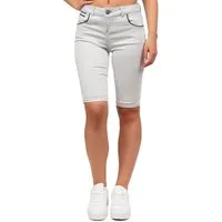Cipo & Baxx Shorts Damen Regular Fit Shorts Mid Waist BA-WK196 mit Knopf- und Reißverschluss für zeitlosen Stil