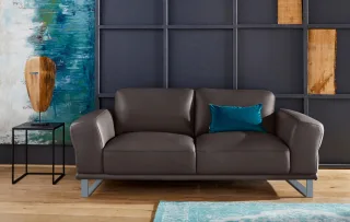 W.SCHILLIG 2-Sitzer "montanaa" mit Metallkufen in Silber matt, Breite 192 cm